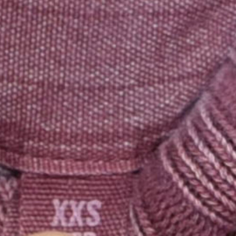 Aerie Oversized Sweatshirt Maroon Pullover Cozy Lounge Y2K Soft Casual XXS Relax - Picture 6 of 8